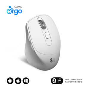 RATON SUBBLIM ERGO DUAL BLANCO BLUETOOTH BATERIA RECARGABLE