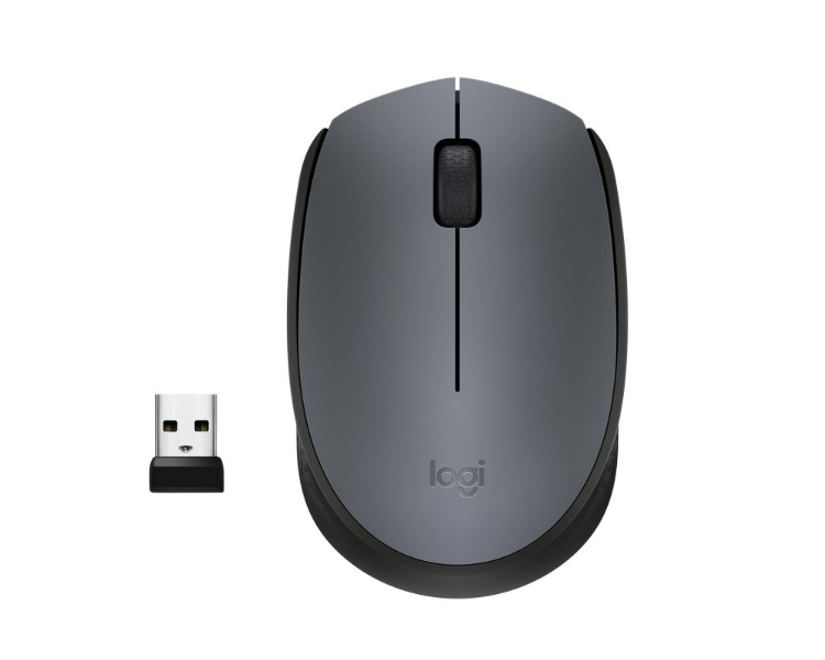 RATON OPTICO WIRELESS M170 NANO RECEPTOR GRIS LOGITECH