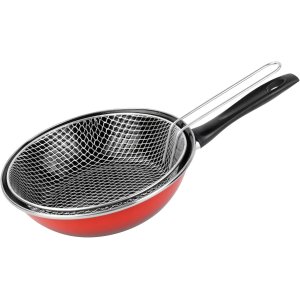 SARTEN FREIDORA MAGEFESA K2 ROJO 26 ACERO ANTIADHERENTE EFECTO PIEDRA TODO TIPO COCINAS APTA