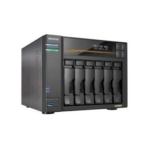 SERVIDOR NAS ASUSTOR LOCKERSTOR 6 AS6806T 6 BAHIAS AMD RYZEN QUAD CORE 2.3GHZ  16GB USB4 DUAL 10GbE