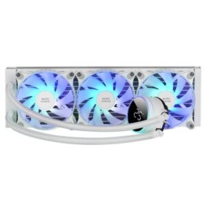 SISTEMA DE REFIGERACION LIGUIDA MARS GAMING MLLCD360 BLANCO 3x (12x12) ILUMINACION FRGB TPD 600W