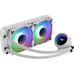 SISTEMA DE REFRIGERACION LIQUIDA AEROCOOL MIRAGE L240 WHITE 2x12cm INFINITY MIRROR RGB-A (ADRESSABLE