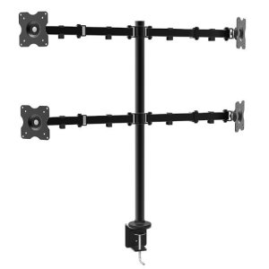SOPORTE DE MESA APPROX APPSMF02 PARA 4 PANTALLAS DE 10" - 27" BRAZOS CON 1 CODO Y SOPORTES ORIENTABL