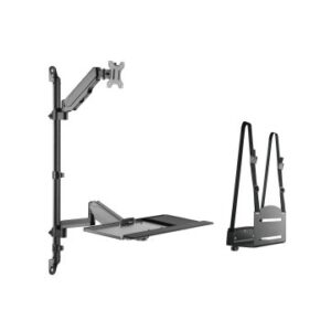 SOPORTE DE PARED EQUIP 650170 PARA PANTALLA 17"-32" CPU Y TECLADO Max. 8Kg VESA 100x100