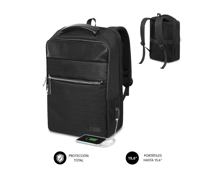 MOCHILA BUSINESS V2 AP 16'' NEGRO SUBBLIM