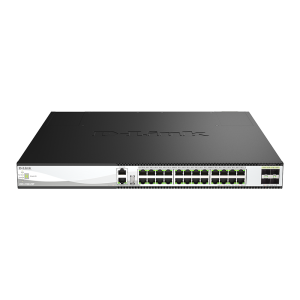 SWITCH GESTIONABLE L3 D-LINK STACKABLE DXS-3130-28P SWITCH MULTIGIGABIT L3 24PX10G + 4PX10/25G SFP28