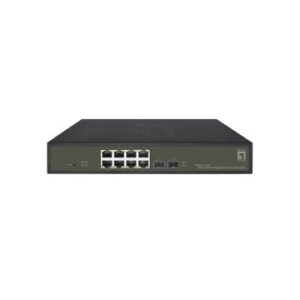 SWITCH SEMIGESTIONABLE LEVEL ONE HILBERT 8P POE 10/100/1000 130W +2P SFP 10/100/1000 CARCASA METALIC