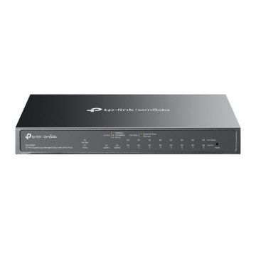 SWITCH SEMIGESTIONABLE TP-LINK ES210GMP 10P 1Gb  8xPOE+ 30W MAX 123W 1x SFP FACIL GESTION VLAN/IGMP
