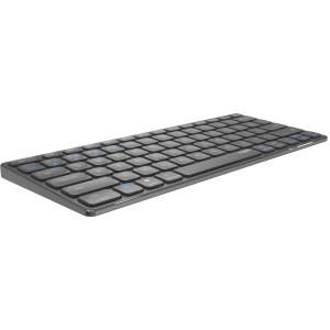 TECLADO RAPOO WIRELESS Y BLUETOOTH E9600M 2.4GHz BT 3.0 5.0 DISEÑO ULTRAFINO COMPACTO BATERIA GRIS