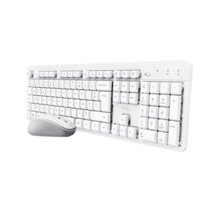 TECLADO Y MOUSE TRUST WIRELESS ODY II SILENCIOSO BLANCO 25467