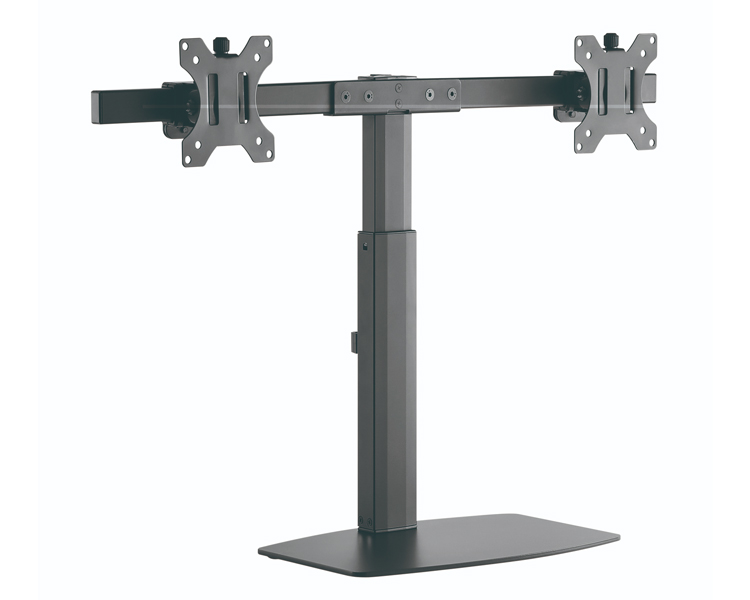 SOPORTE MESA 2 MONITORES 17''-27'' NEGRO TOOQ