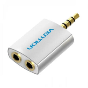 ADAPTADOR AUDIO JACK 3.5/M A 2xJACK 3.5/H BLANCO VENTION