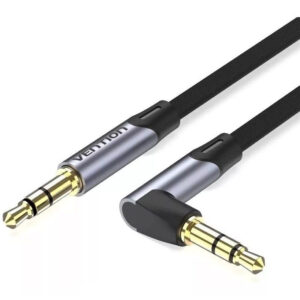 CABLE AUDIO ESTEREO ACODADO JACK 3.5/M JACK 3.5/M 1.5 M GRIS VENTION