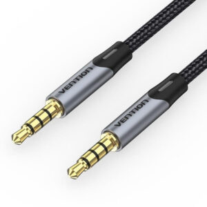CABLE AUDIO ESTEREO JACK 3.5/M JACK 3.5/M 0.5 M GRIS VENTION