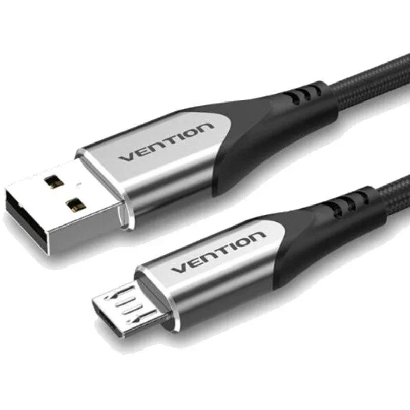 CABLE USB 2.0 A MICRO USB M-M 0.25 M GRIS VENTION