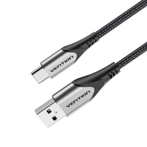 CABLE USB-A A USB-C M-M 0.25 M GRIS VENTION