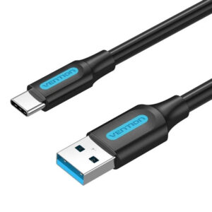 CABLE USB-A 3.0 A USB-C 1 M NEGRO VENTION