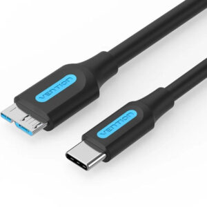 CABLE USB 3.0 MICROUSB/M USB-C/M 0.5 M NEGRO VENTION