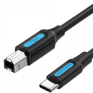 CABLE USB 2.0 IMPRESORA TIPO USB A/M USB-C/M 1 M NEGRO VENTION