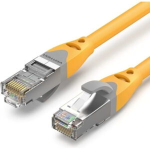 CABLE DE RED LATIGUILLO RJ45 CAT.6A SFTP AWG27 10 M AMARILLO VENTION
