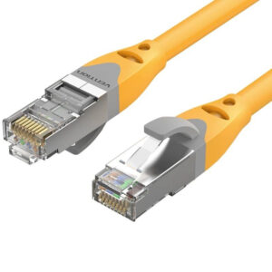 CABLE DE RED LATIGUILLO RJ45 CAT.6A SFTP AWG27 1 M AMARILLO VENTION