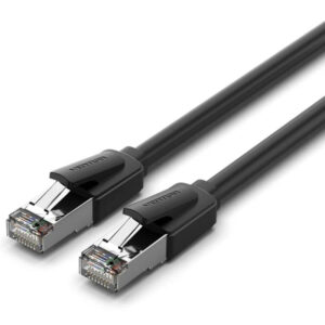CABLE DE RED LATIGUILLO RJ45 CAT.8 SFTP AWG26 2 M NEGRO VENTION