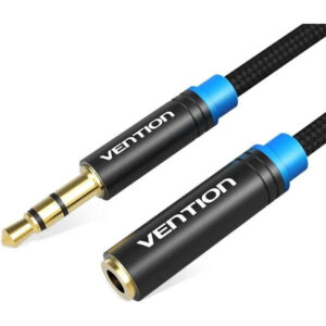 CABLE AUDIO ESTEREO JACK 3.5/M JACK 3.5/H 2 M NEGRO VENTION