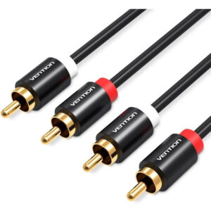 CABLE AUDIO ESTEREO 2xRCA/M 2xRCA/M 1.5 M NEGRO VENTION