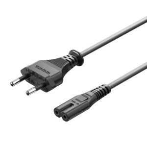 CABLE ALIMENTACION FORMA 8 CEE7/16/M-C7/H 1.8 M NEGRO VENTION