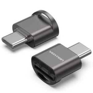 LECTOR TARJETAS EXTERNO USB-C 2.0 GRIS VENTION