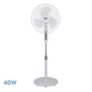 VENTILADOR DE PIE ETESIO BLANCO 3 VELOCIDADES 40W 3 ASPAS OSCILANTE