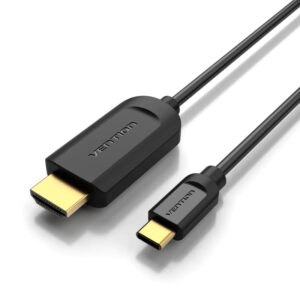 CONVERSOR 1.4 USB-C/M A HDMI/M 4K 1.5 M NEGRO VENTION