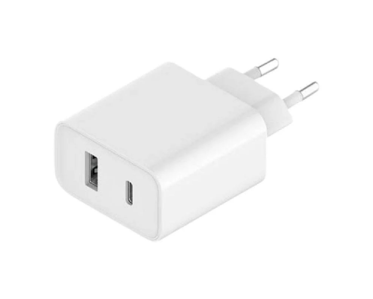 CARGADOR Mi 33W 1xUSB-A/1xUSB TYPE-C BLANCO XIAOMI